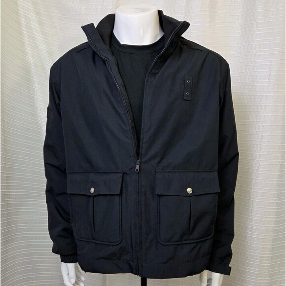 Flying Cross Duty Jacket Men's Med-Tall Waterproof Black Zip-out Quilt Lining - Picture 10 of 10